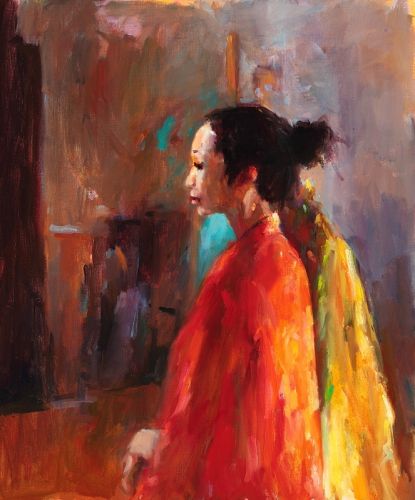 Chinese model II, oil / canvas, 2009, 60 x 50 cm, Sold