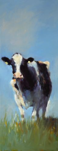 Cow, oil / canvas, 2014, 80 x 30 cm, Sold