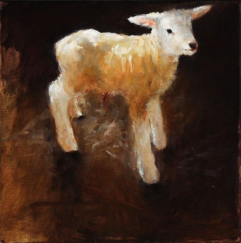 Lamb II, Oil / canvas, 2006, 40 x 40 cm, Sold