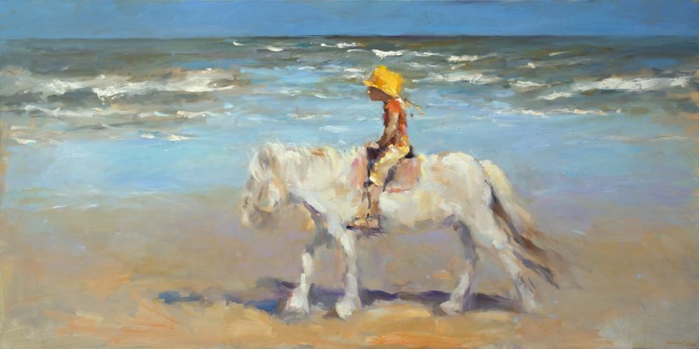 Seachildren, oil on canvas, 2021, 100 x 200 cm, Sold