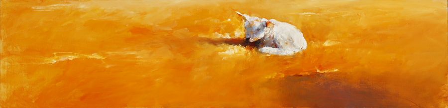 Lamb, Oil / canvas, 2007, 30 x 120 cm, Sold