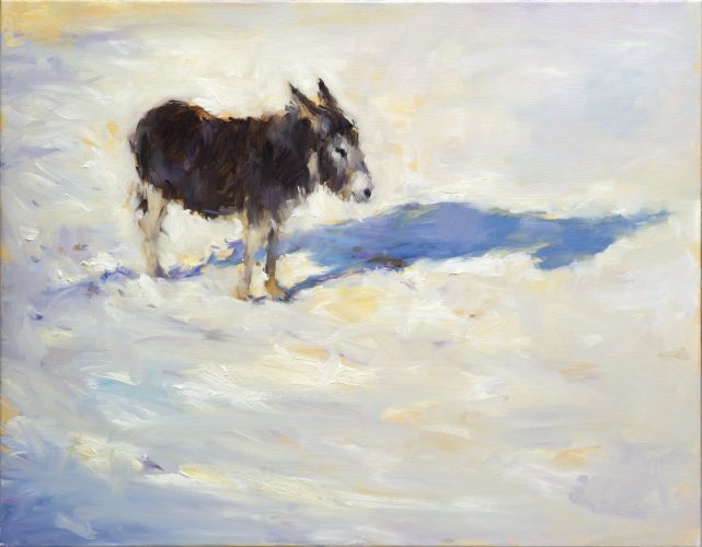 Donkey, oil / canvas, 2022, 70 x 90 cm, Sold