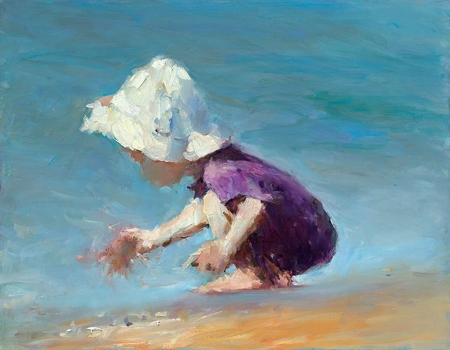 Chapeau de soleil, peinture à l'huile, 2021, 50 x 60 cm, Vendu