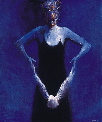 Voler, Peinture à l’huile sur toile, 1999, 120 x 100 cm, Vendu
